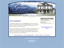 Tablet Screenshot of gardnerfuneralhomefloyd.com